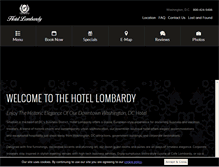 Tablet Screenshot of hotellombardy.com